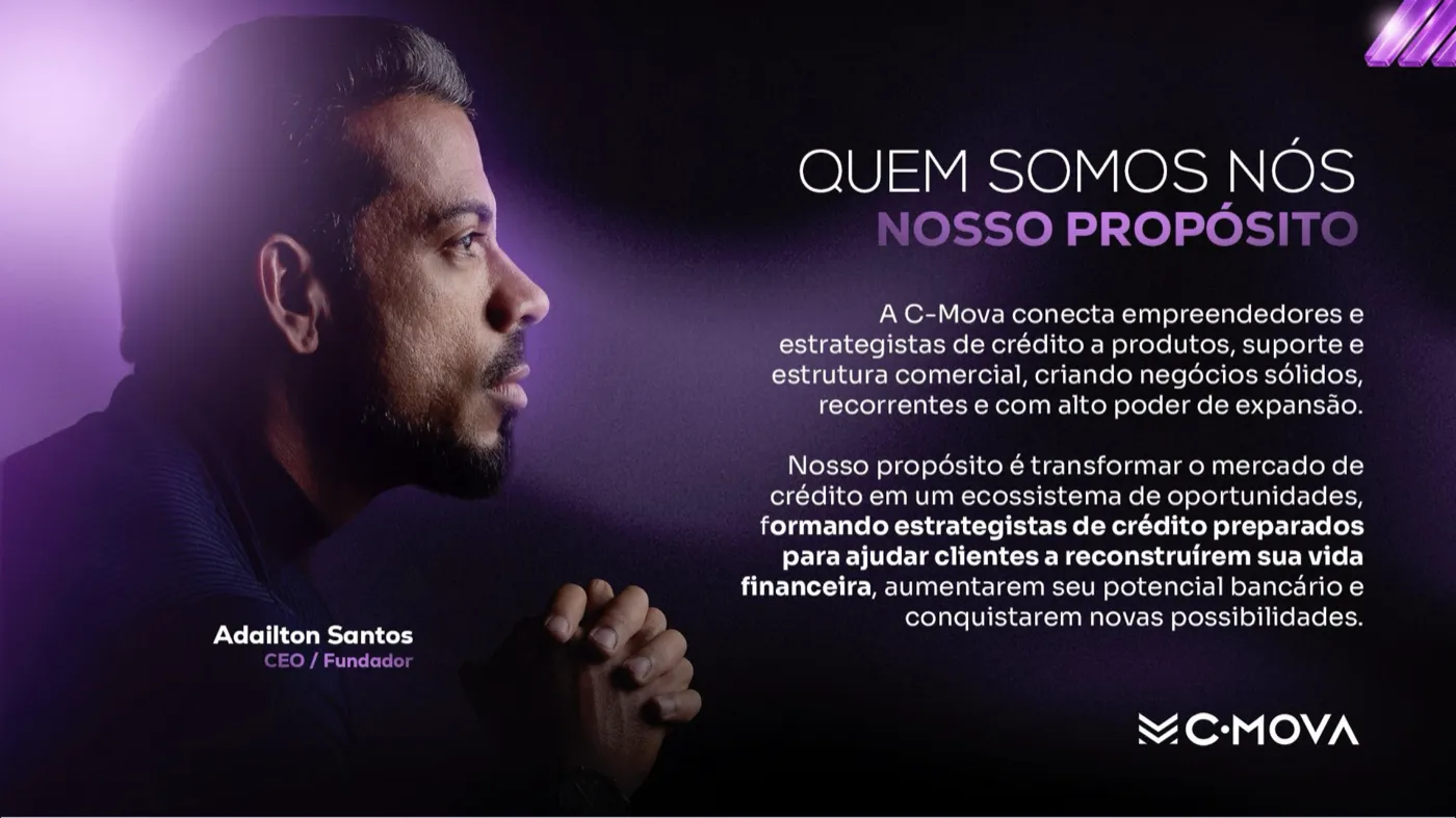 Página Quem somos, com foto de Adailton Santos